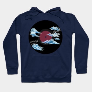 Vinyl Record - Blue clouds Hoodie